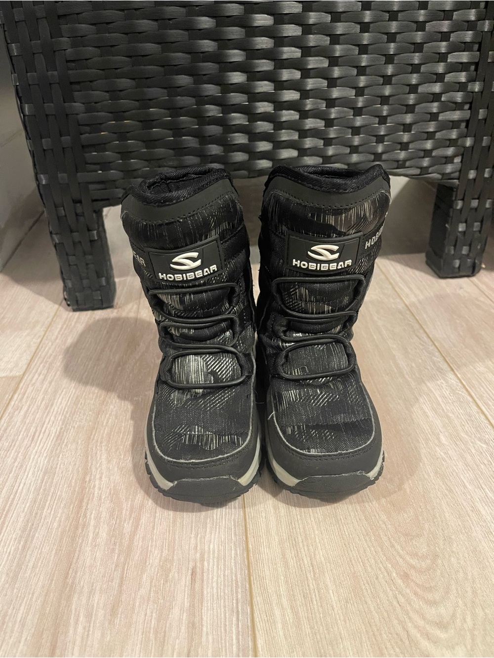 Kids Black Winter Boots - Insulated Snow Boots